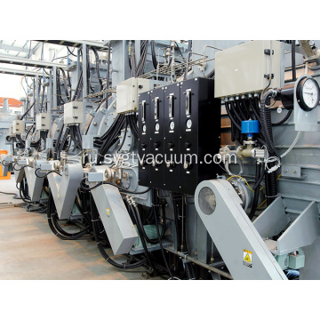 Узкая стойка многокамерная непрерывная вакуумная паяльная печь